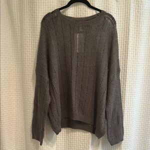 Women's Gray Knit Sweater